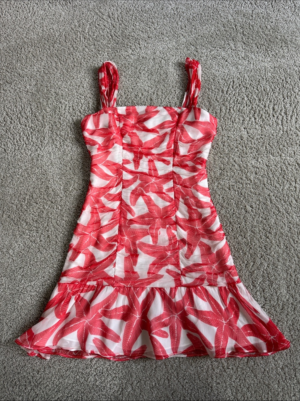 AMANDA UPRICHARD NWT Red White Starfish Mini Dress XS